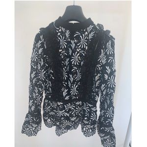 Self Portrait Guipure Lace Top